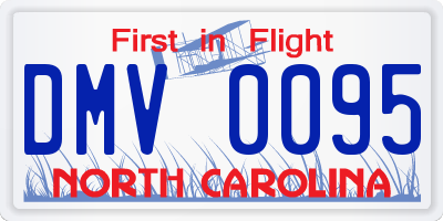 NC license plate DMV0095