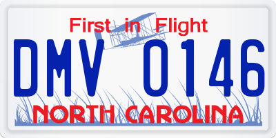 NC license plate DMV0146