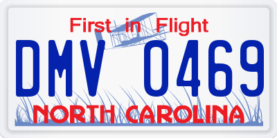 NC license plate DMV0469