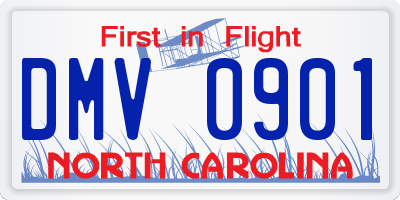 NC license plate DMV0901