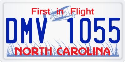 NC license plate DMV1055