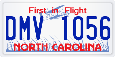 NC license plate DMV1056