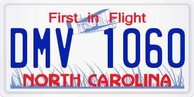 NC license plate DMV1060