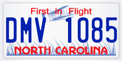 NC license plate DMV1085