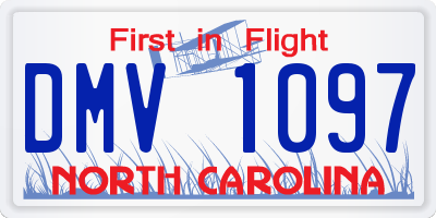 NC license plate DMV1097