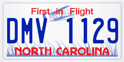 NC license plate DMV1129