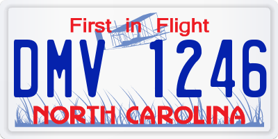 NC license plate DMV1246