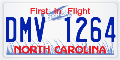 NC license plate DMV1264