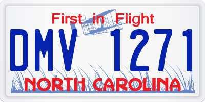 NC license plate DMV1271