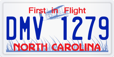 NC license plate DMV1279