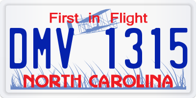 NC license plate DMV1315