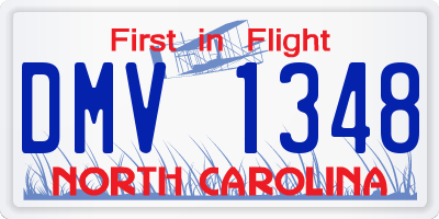 NC license plate DMV1348