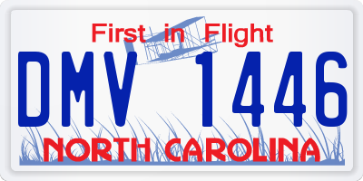 NC license plate DMV1446