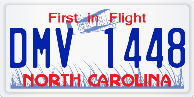 NC license plate DMV1448