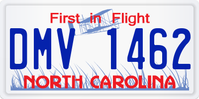 NC license plate DMV1462