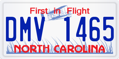 NC license plate DMV1465