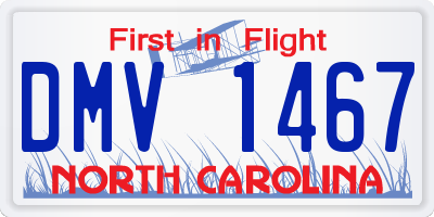 NC license plate DMV1467