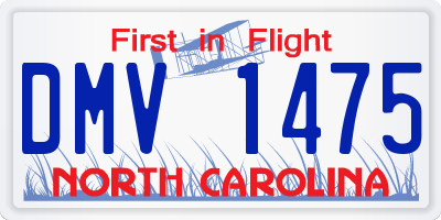 NC license plate DMV1475