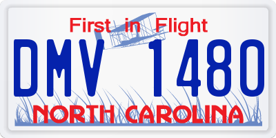 NC license plate DMV1480