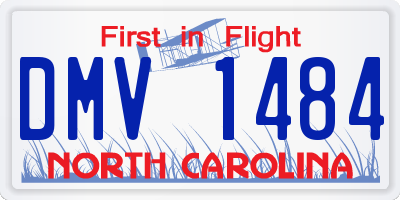 NC license plate DMV1484