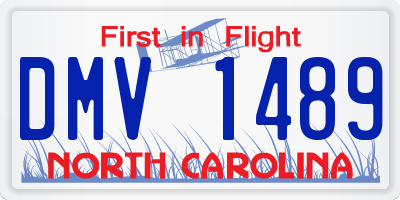 NC license plate DMV1489