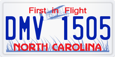 NC license plate DMV1505