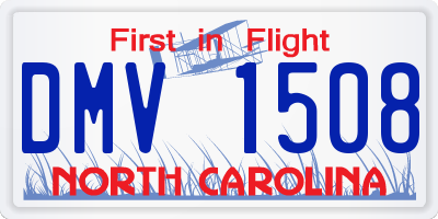 NC license plate DMV1508