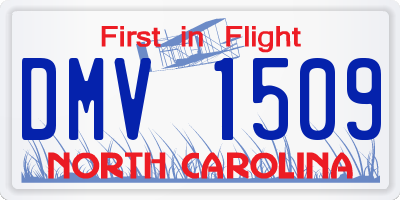 NC license plate DMV1509