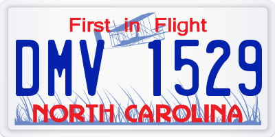 NC license plate DMV1529