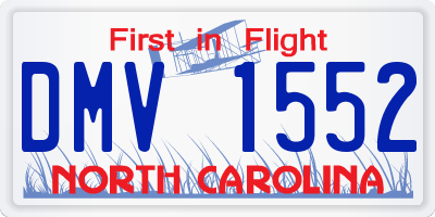 NC license plate DMV1552