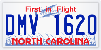 NC license plate DMV1620