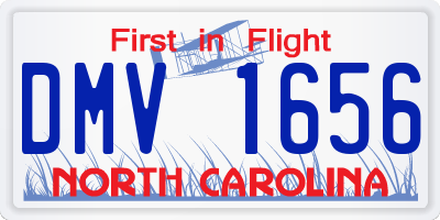 NC license plate DMV1656