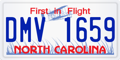 NC license plate DMV1659