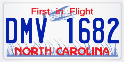 NC license plate DMV1682
