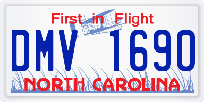 NC license plate DMV1690