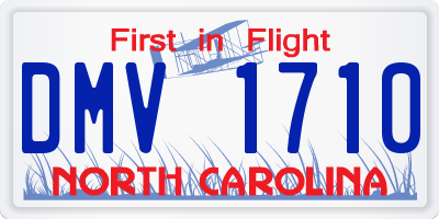NC license plate DMV1710