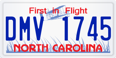 NC license plate DMV1745