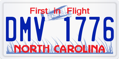 NC license plate DMV1776