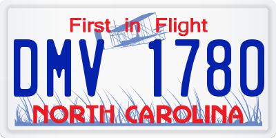 NC license plate DMV1780
