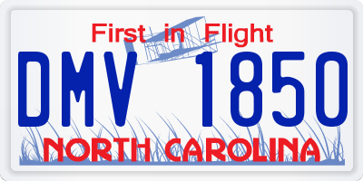 NC license plate DMV1850