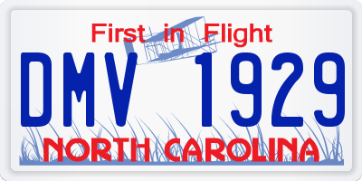 NC license plate DMV1929