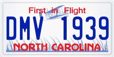 NC license plate DMV1939