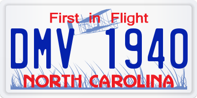 NC license plate DMV1940