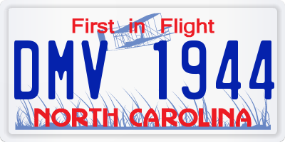NC license plate DMV1944