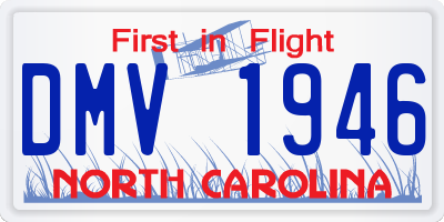 NC license plate DMV1946