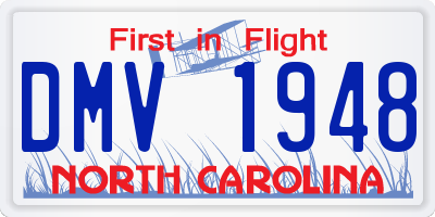 NC license plate DMV1948