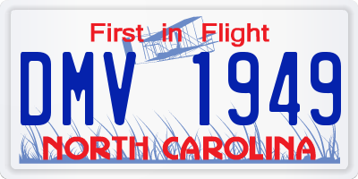 NC license plate DMV1949