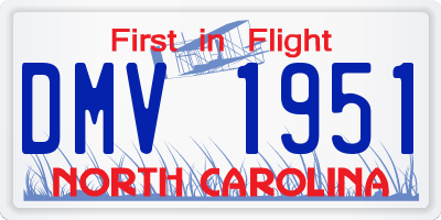 NC license plate DMV1951