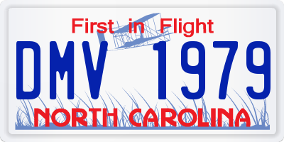 NC license plate DMV1979