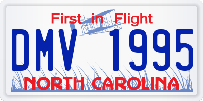 NC license plate DMV1995